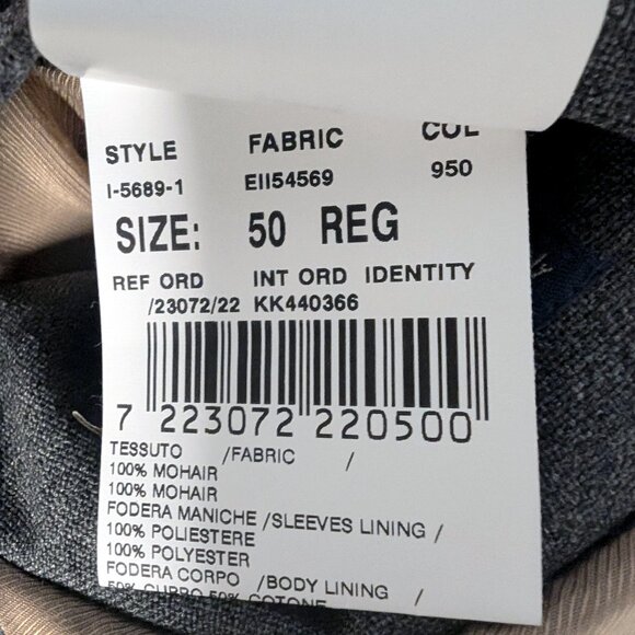 NEW Lardini Double-Breasted Wool Trench Coat 100% Mohair 40US - Picture 6 of 8